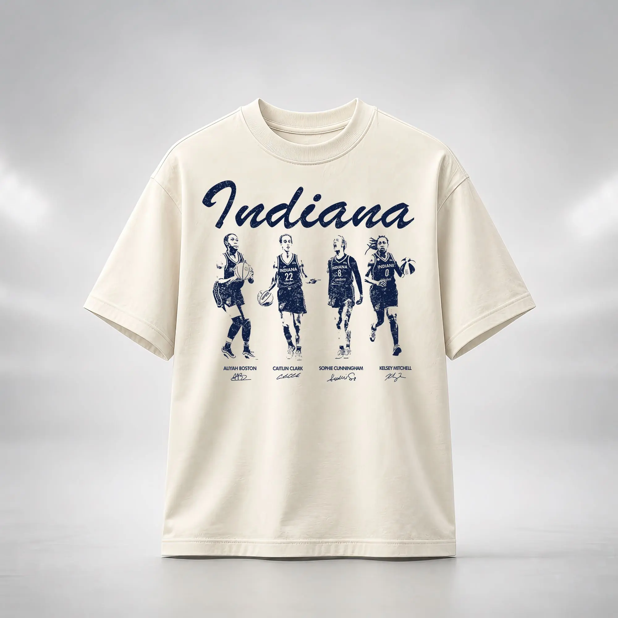 Caitlin Cunningham Boston Mitchell Basketball Shirt, Vintage Women’s Basketball Graphic Tee
