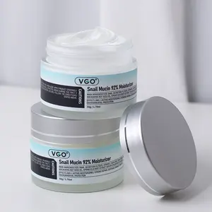 VGO Snail Mucin 92% Essence Moisturizer Hydration 50g Control Ultra Facial Cream for Dry Sensitive Skin Chemical Exfoliation