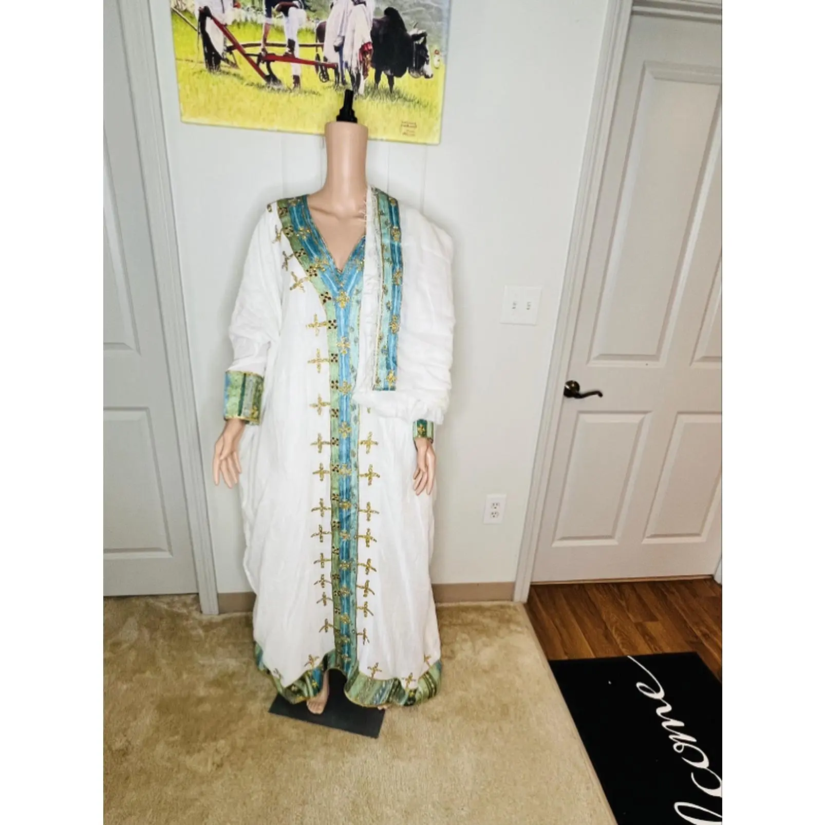 Ethiopian Habesha Dress - Traditional Ethiopian/Eritrean Cultural Attire for Heritage Wardrobe - Order Now
