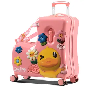 The best-selling Little Yellow Duck ride-on suitcase for children in 2025, available in 20-inch and 24-inch sizes, is an essential travel set for families with children (suitable for children aged 3-12).