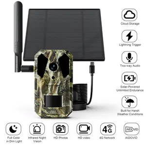 4G - trail camera with App Control, 14MP,0.2S Trigger Speed,IP65 Waterproof,Red-light-free monitoring forstealthy night observation.