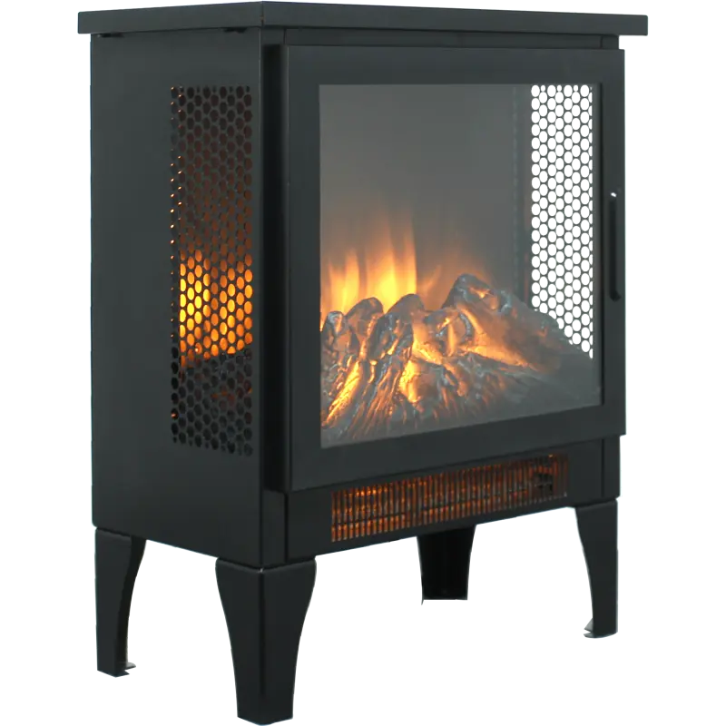 15 inch Freestanding Electric Fireplace Stove heater with 3D Flame effect