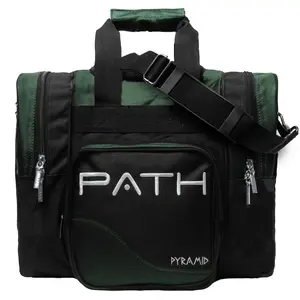 Pyramid Path Pro Deluxe Single Tote Bowling Bag (Black/Hunter Green)