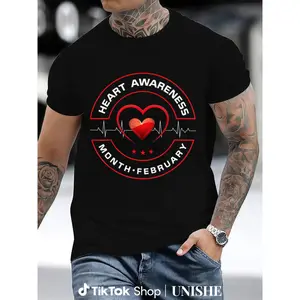 100% Cotton Heart Month Tee – Support American Heart Health in February