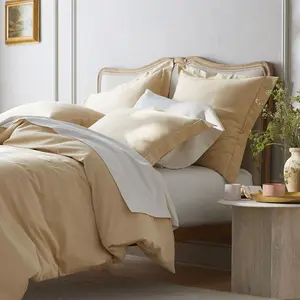 Premium Smooth Supima® Cotton Wrinkle-Free Sateen Bed Sheet Set - Yellow