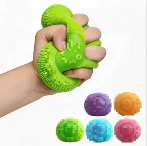 【2 PCS Pack】Smiley Face Flower Squishy Toys, soft stress relief squeeze balls for adults and kids. Funny prank party gifts, slow rebound decompression toy set, great for birthday presents. Fingertip toy to ease anxiety and create summer vibe.