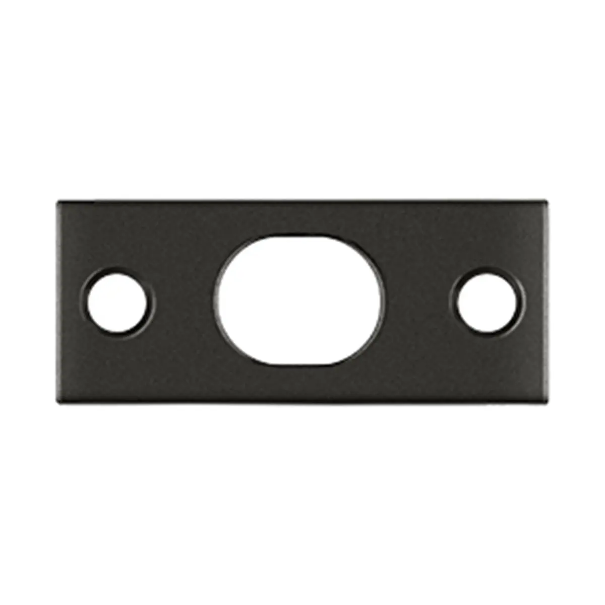 Deltana  Brass Strike Plate for 12 in. Flush Bolt, Oil-Rubbed Bronze