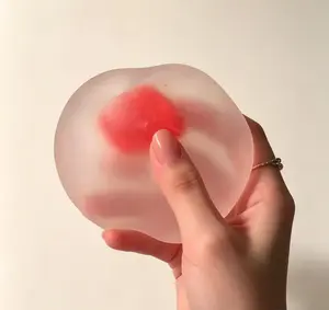 Jelly Mochi Strawberry Fidget Gadget, Ultra Soft Squeeze