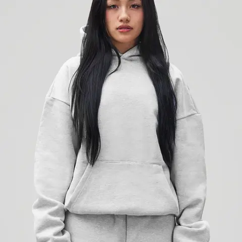 600 GSM 'Heather Grey' Core Hoodie