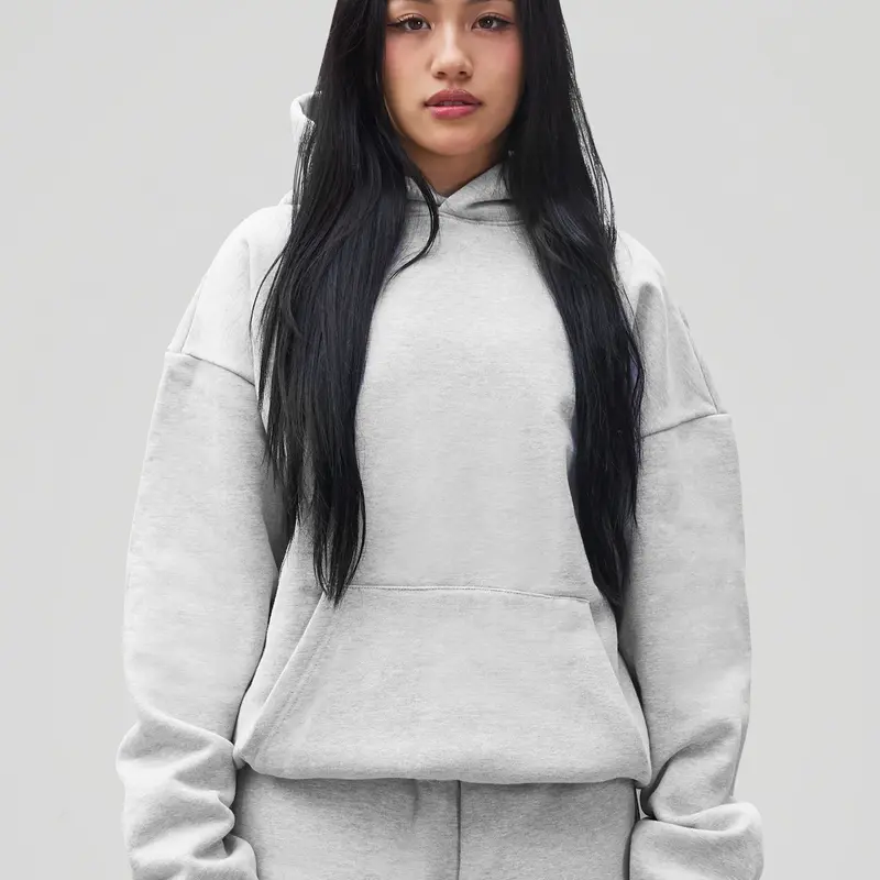 600 GSM 'Heather Grey' Core Hoodie