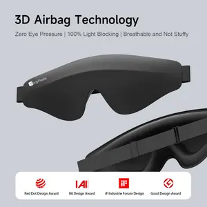 BodyPedia Air 3D Sleep Eye Mask - Breathable, Lightweight, Comfortable for All Face Shapes, ZeroEye Pressure, 100% Light Blocking