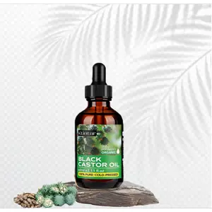 Ktintar Black Castor Oil 1/2/3 COUNT (60g / Count) - Natural Organic Castor Oil, Cold Pressed for Hair Growth, Eyebrow & Skin Care, Deep Nourishment