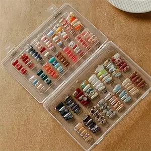 New Large Capacity Nail Polish Storage Box, Dustproof Transparent Color Card Holder, Display Case for Manicure Artworks, Cosmetics Storage Box, Organiser