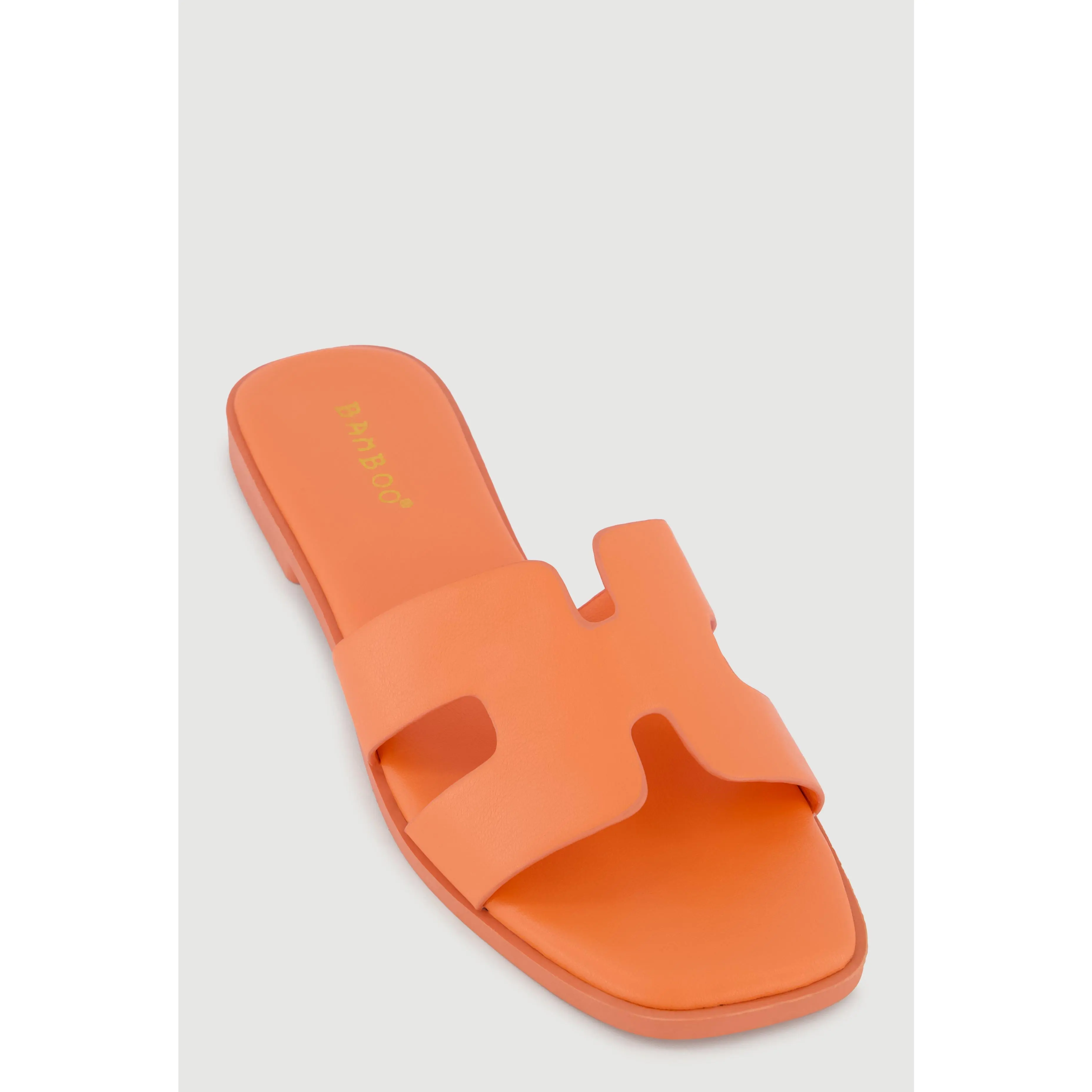 H Band Open Toe Slide Sandals
