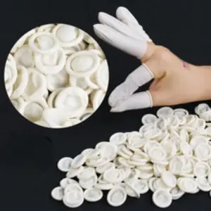 100PCS Finger cover, wear-resistant, thickened, anti slip rubber, working nail protection, finger pain protection