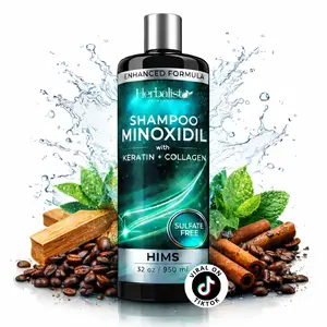 Herbalista - Viral Minoxidil | Keratin | Collagen MEN Shampoo 32oz (950ML) For HIM - Palo Santo Aroma -  Alcohol-Free, Oil-Free Formula for Hair Growth & Hair Loss Prevention - Volumizing, Moisturizing, Unisex - Haircare