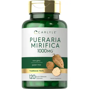 Carlyle Pueraria Mirifica Capsules | 1000mg | 120 Count | Root Extract | Non-GMO & Gluten Free Supplement