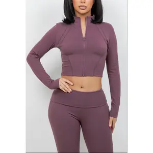 Napa Cropped Zip-Up Jacket