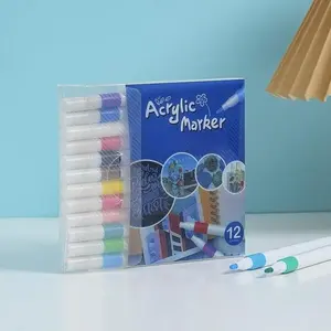 12/24/48/60 Color Pigment Pens, Drawing Pens, Acrylic Pigment Pens, Acrylic Pigment Pen Drawing Tools, Creative Supplies