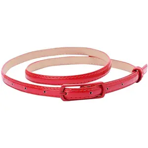 Women's Leather Belt Slim Women's Belt PU Leather for Dresses