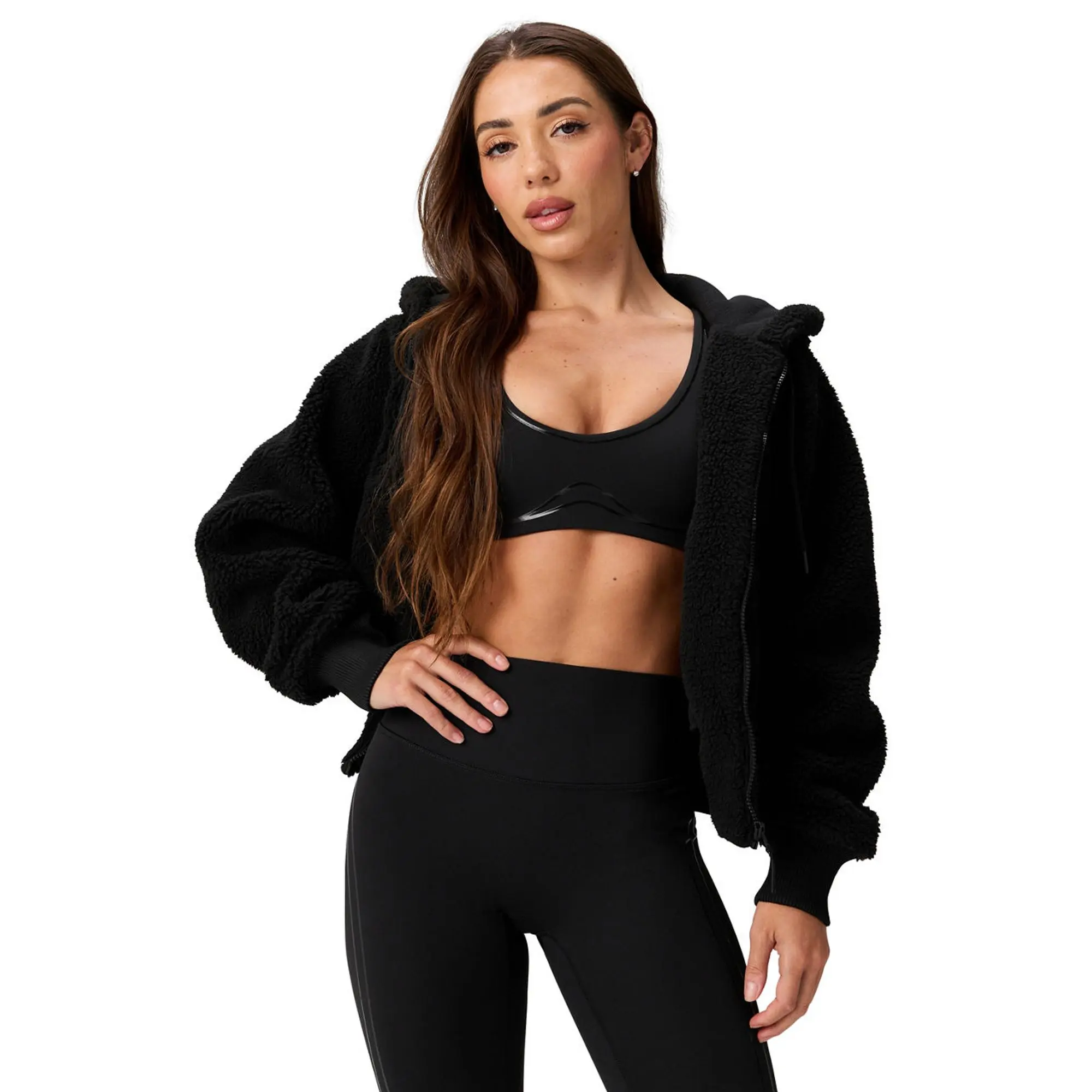Fabletics Teddy Hooded Jacket