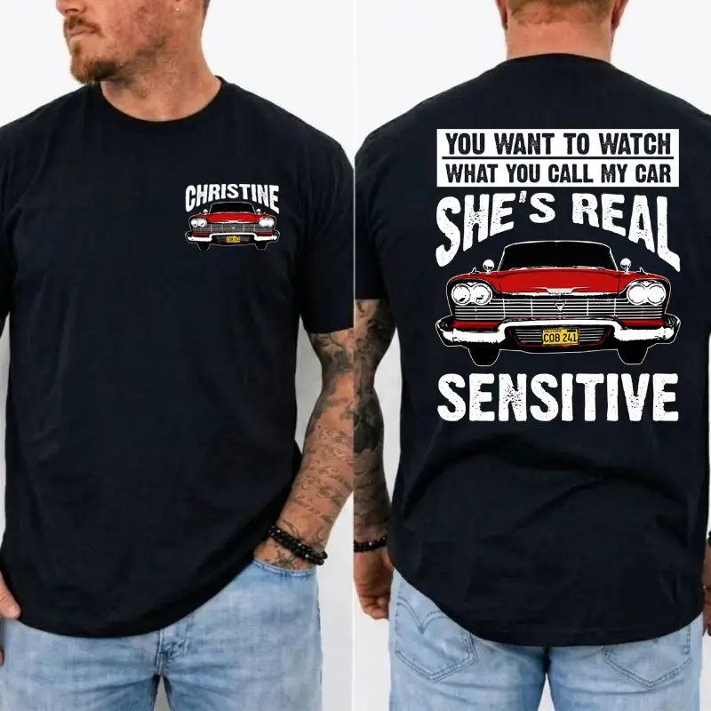 Christine Shirt, 1958 Plymouth Fury Tee, Haunted Classic Car TShirt, Vintage Horror Graphic T-Shirt, Retro Movie Fan Gift, MADE IN USA
