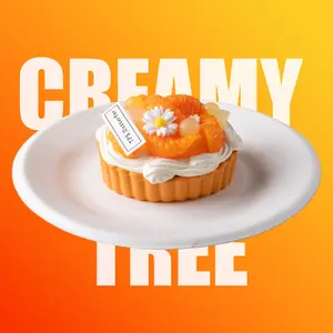 Creamy Tree Orange Fruit Tart Squishy Toy for Adults