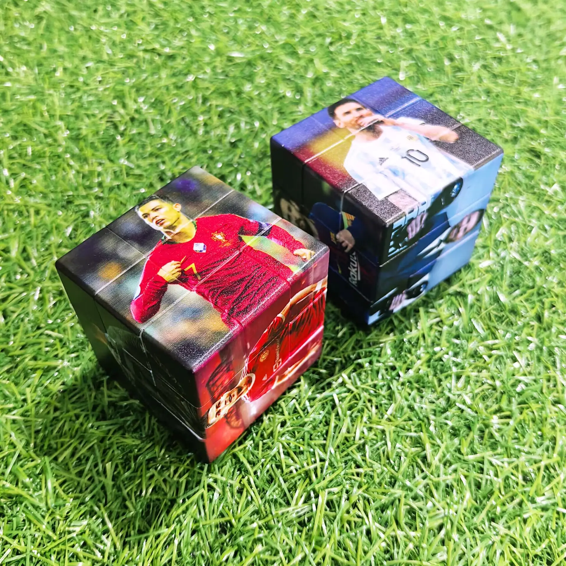 SOCCER C-R-Number 7  GOAT LIONEL Third-order creative Rubik's Cube personalized gift