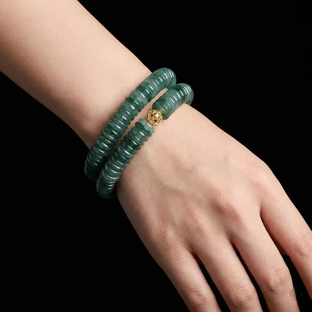Natural Green Jade Bracelet for Women