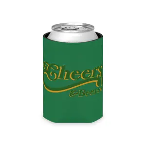 Cheers & Beers Can Cooler | St. Pat's Day 2026, Green Gold