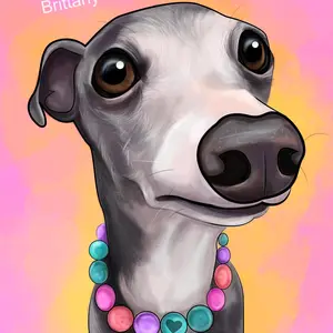 Pet Portrait Gift Photo Poster Memorial Artistic Print Friend Decor pet dogs cats horses Wall Decoration Room