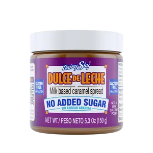 DairySky No Added Sugar Sugar-Free Dulce de Leche Healthy Sweets Low Sugar Treats Guilt-Free Desserts Diabetic-Friendly Natural Sweetness Healthy Caramel Keto-Friendly Sweets Low Carb Dessert Diet-Friendly Sweets Clean Eating Sugar-Free Caramel Spread Hea