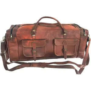 Vintage Leather Travel Duffel