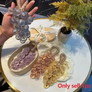 Transparent Grape Cluster Handmade Soap, Cute Fruit Shape, Premium Gift for Women's Day, Unique Bathing Accessory, Perfect Present Idea, Body Care