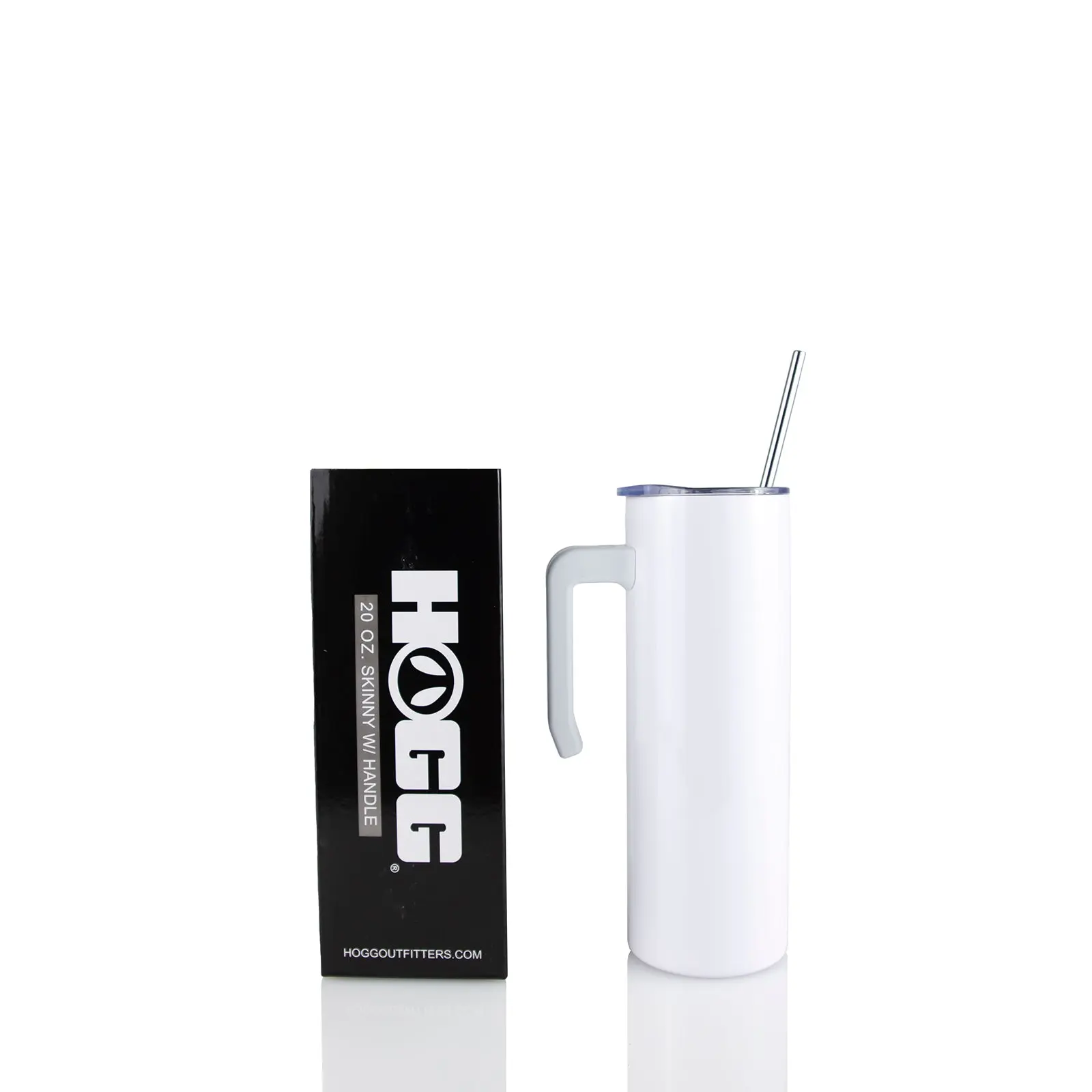 20oz Sublimatable Skinny Tumbler W/ Handle