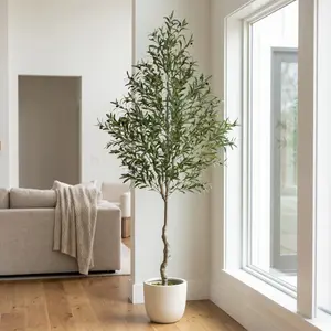 Tall Artificial Olive Tree (6/7/8 ft) — Realistic Large Floor-Standing Artificial Plant for Home and Office Decor #fauxplants #homedecor