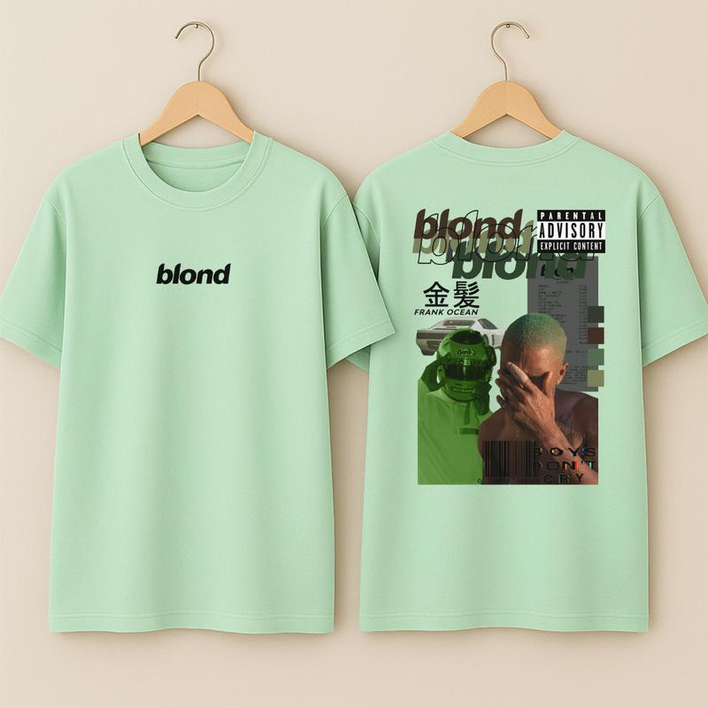 Green Blond Custom Graphic T-shirt, Music-Inspired Streetwear, Top for Men and Women, Trendy Gift Apparel outfits, 100% Cotton Gildan