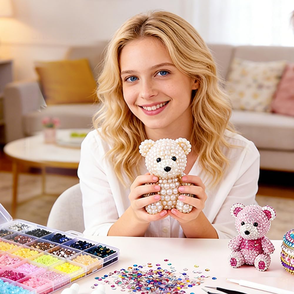 Rainbow 30,000Pcs Gem Kit – 24 Color Mixed Resin Rhinestones with Pick up Pen, Tweezers & Gifted Tools, Complete DIY Bedazzling Set for Nails, Apparel, Shoes & Arts & Crafts