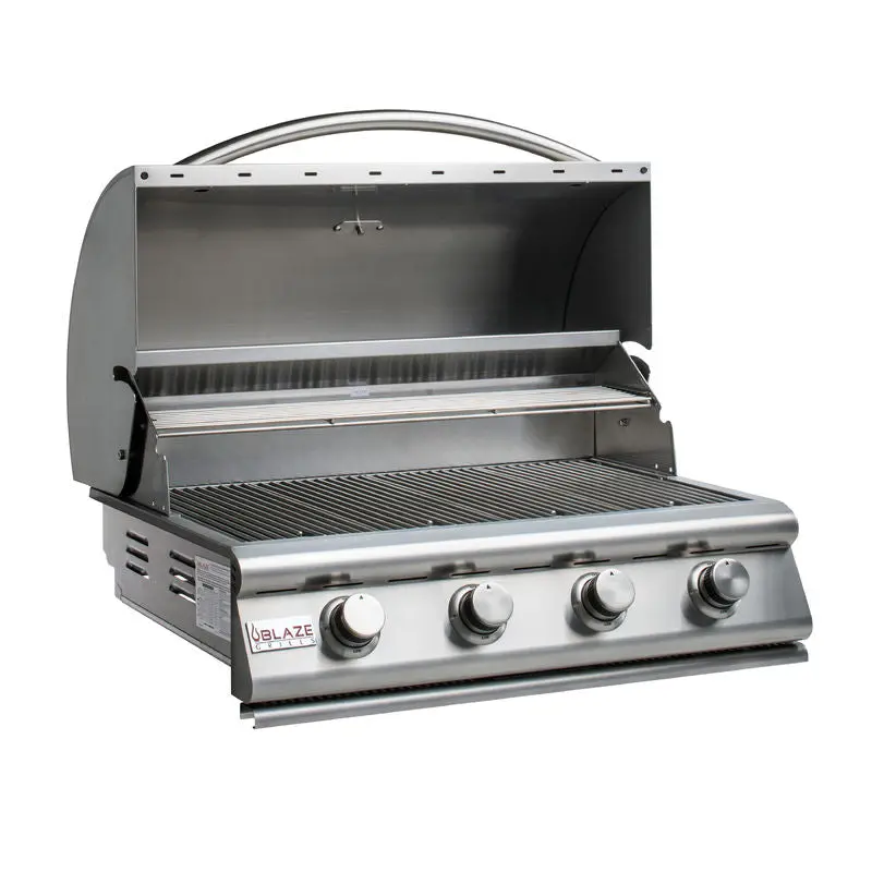 Blaze Prelude LBM 32-Inch 4-Burner Built-In Natural Gas Grill - BLZ-4LBM-NG Blaze Prelude LBM 32-Inch 4-Burner Built-In Natural Gas Grill - BLZ-4LBM-NG