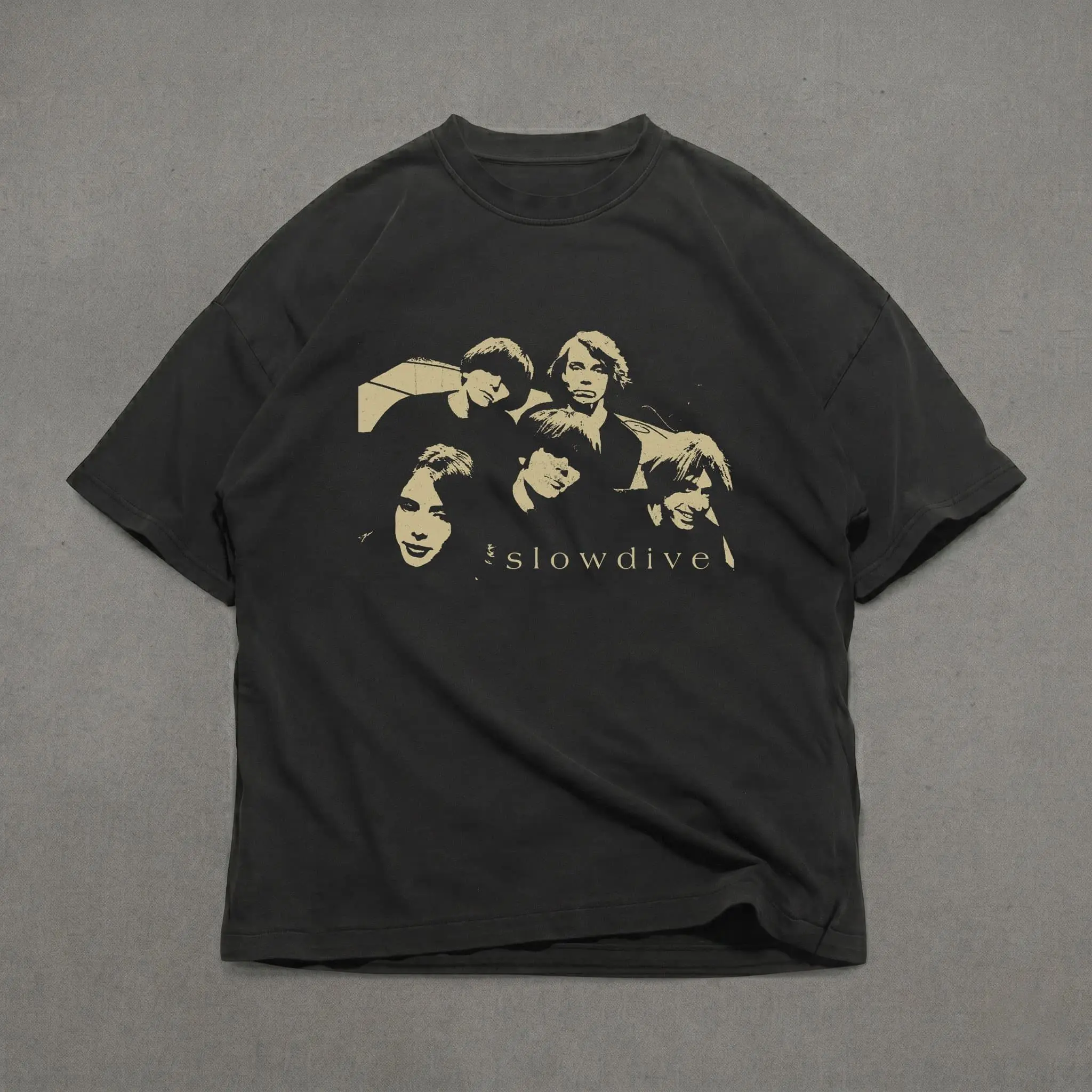 Comfort Colors Vintage Slowdive T-Shirt, Slowdive Band Shirt, Y2k graphic tee, Gothic clothing, 90s style grunge graphic tee