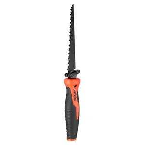 Jab Saw, 6 in Keyhole Saw with Soft Grip Handle, 8-In-1 Multi-Blades Drywall Jab Saw, Jab Saw with Triple Ground Teeth, for Cutting Drywall Wood Metel Plastic Plywood Wallboard Thin Sheet