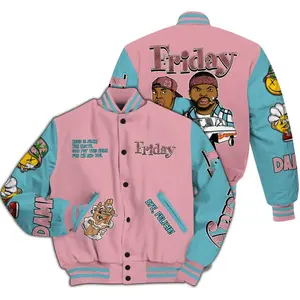 Varsity Jacket to Match Doernbecher 6s Friday Sneaker Stress Style All-Over Print Jacket, Retro Streetwear Sneaker-Match Unisex Varsity Outerwear