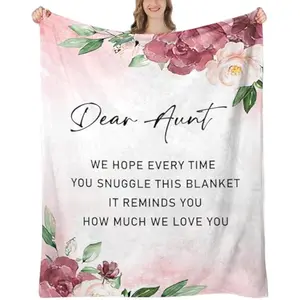 Eyesoul Aunt Gifts, Aunt Birthday Gifts, Aunts Blanket, Gifts for Aunts from Niece, Auntie Gift for Birthday, Christmas