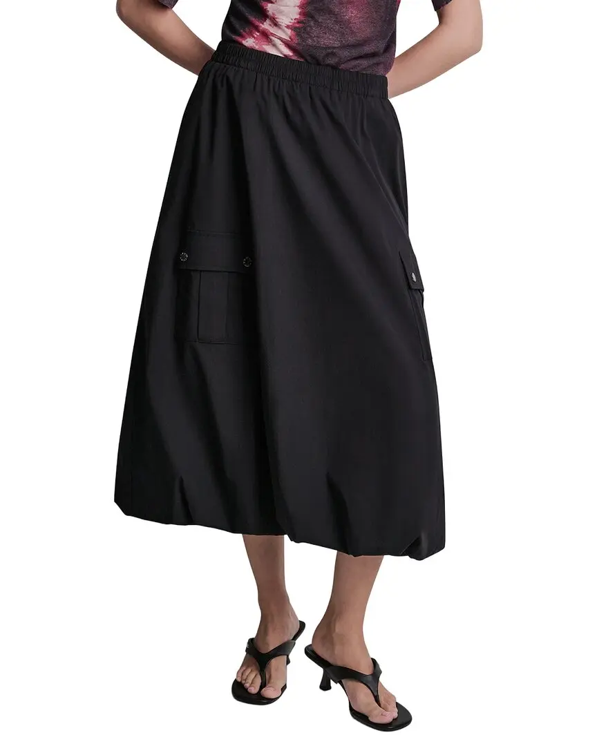 DKNY Cargo Pocket Poplin Skirt