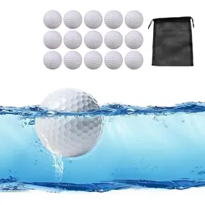 Floating Golf Balls 15 pcs for Lake or Pool, Practice Water Floater Golf Balls