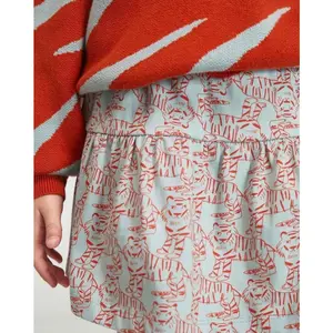 Blue/Orange Tiger Skirt