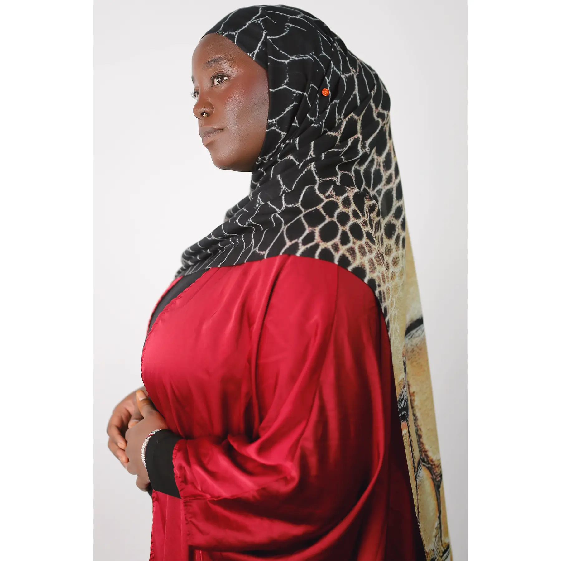 Sandy Viper Print Modal Hijab