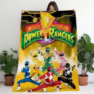 Powerful Transformers Warrior Fleece Blanket - Soft polyester fiber, vibrant all-season blanket, suitable for sofas, beds, travel, and home decor, an ideal birthday or holiday gift for family and friends