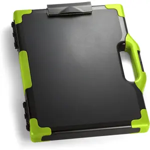 Carry All Clipboard Storage Box, Letter/Legal Size, Black & Green (83325)