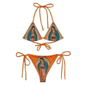 Virgin Mary Bikini, Our Lady of Guadalupe Bikini, Mother Mary Bikini- String Bikini set